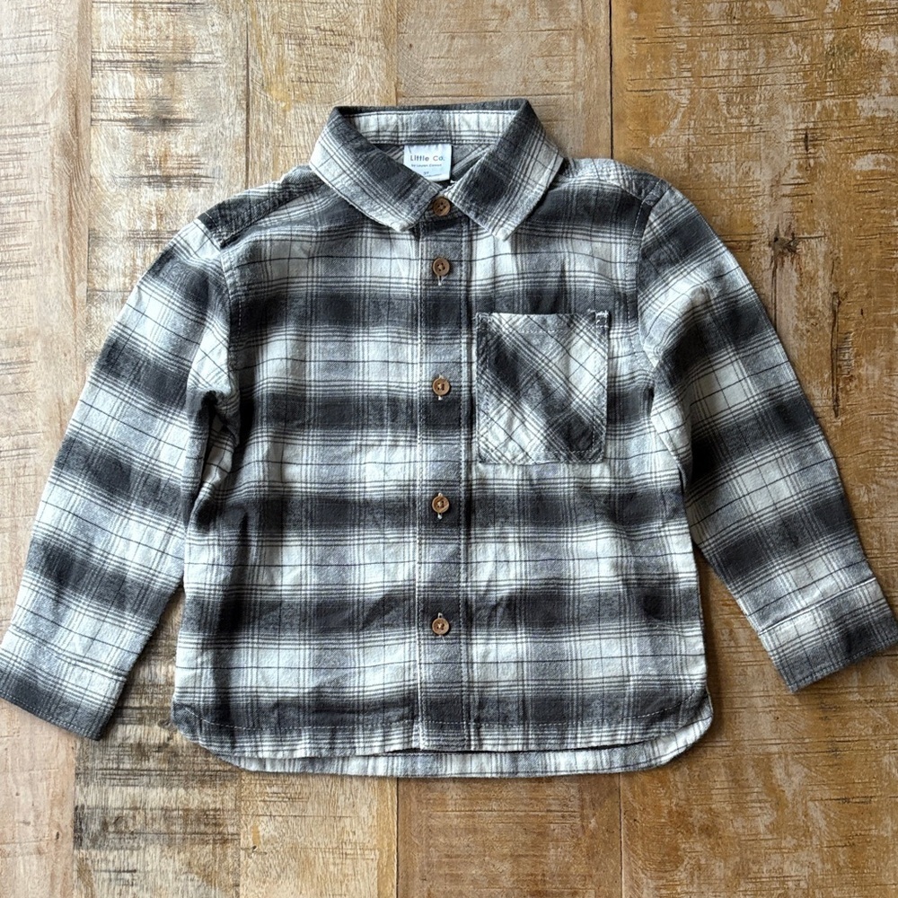 NWOT Little Co. Boys Flannel Shirt 3t